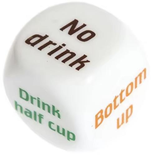 Drankspel dobbelsteen - Dobbelspel - 1 dobbelsteen - Opdracht - Drinken Dobbelspel - Indrinken - Spelletje - CHPN