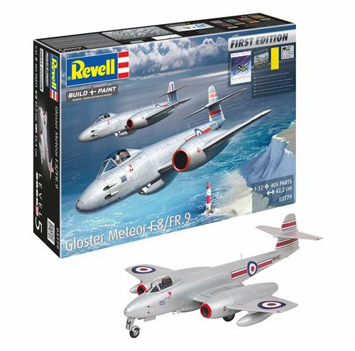 Revell Modelbouwpakket Vliegtuigen - 03779 Gloster Meteor F.8 / FR.9 - First Edition - Britse Straaljager Plastic - 1:32 -
