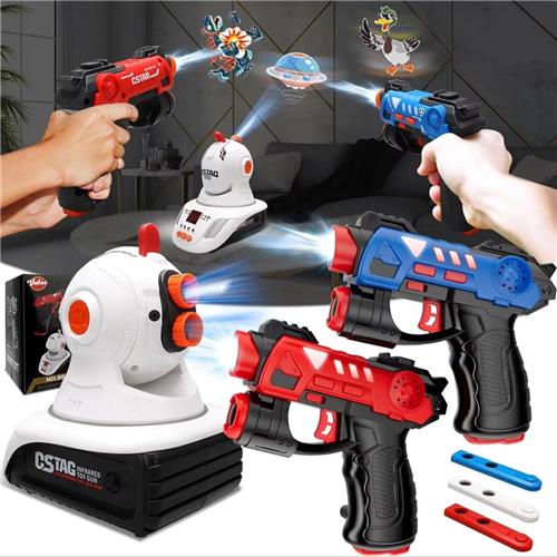 Fubzz Laser Tag Set - Infrarood Schietspel - Projector Duck Hunt Game - Multiplayer Indoor & Outdoor Fun - Veilig Speelgoed Voor Kinderen