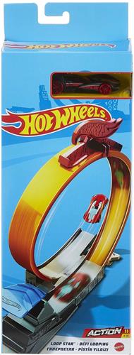 Hot Wheels - Loop Star - Race auto blauw - Politie - Looping - Van Mattel