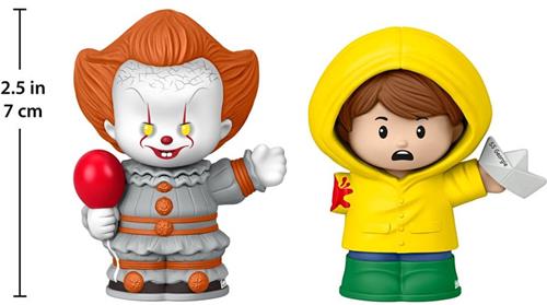 Mattel - Pennywise - Georgie - It - Fisher-Price Little People Collector Mini Figures 2-Pack 7 cm