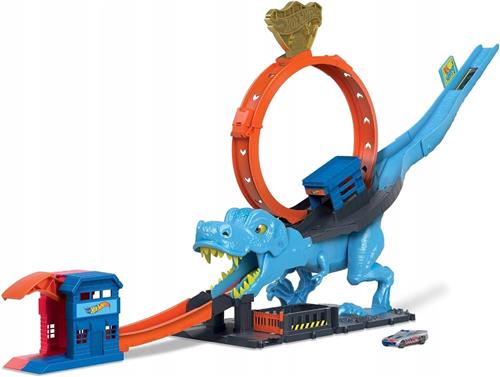 Hot Wheels City T-Rex Loop Speelset met Grote Lus