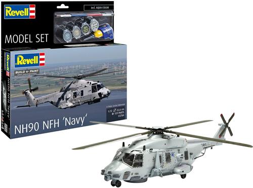 Revell Modelbouwpakket Militaire voertuigen - 63784 NHI NH90 NFH Navy - Europese Maritieme Helikopter - Model Set Plastic - 1:72 -