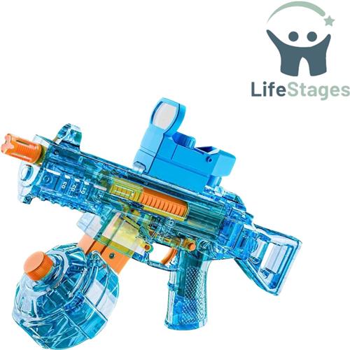 LifeStages - Waterpistool Elektrisch - Elektrisch Waterpistool - Elektrische Zuigkracht - Waterstraalpistool met 600ml Watertank - Bereik tot 33-Feet - Automatisch Waterpistool Geschikt voor Zwembaden en Tuinen