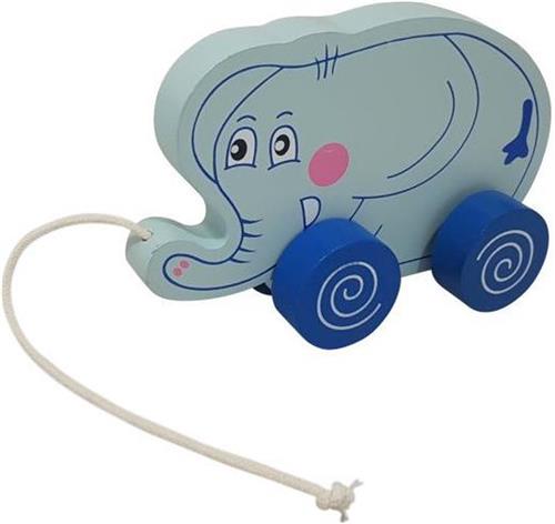 Houten Trekdier-Olifant Little Dutch