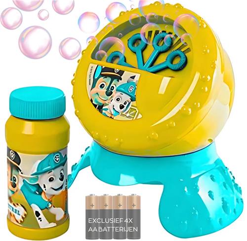 Paw Patrol Automatische Bellenblaasmachine 3+ Inclusief Bubble Vloeistof