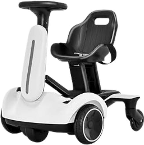 LifeStages - drift kart - 6V Elektrische Skelter - Steekwagen met 2-voudig Verstelbare Zitting - Wit