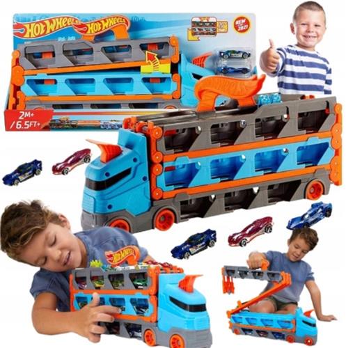 Hot Wheels City Transporter Racebaan 2-in-1 met 3 Auto's
