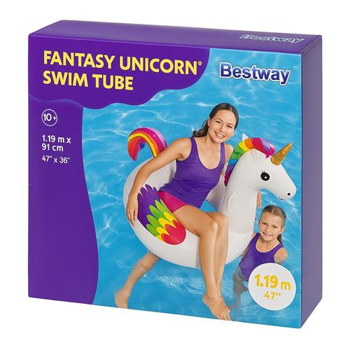 Opblaasbare Eenhoorn Zwembad - Fantasy Unicorn - 119 cm - Zwemring voor Kinderen