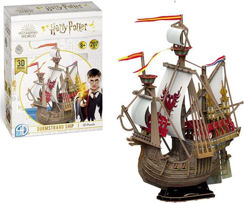 Harry Potter, 3D Puzzel 207 stukjes Klammfels Schip met Decoratieve Doos, Veelkleurig