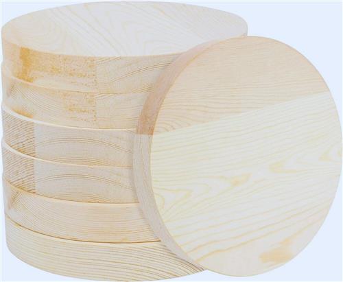 7 Stuks Onbewerkte Houten Ronde Cirkels  15 Cm x 20 Mm  Natuurlijke Discs Voor DIY - Kerstdecoraties - Pyrografie & Deurhanger