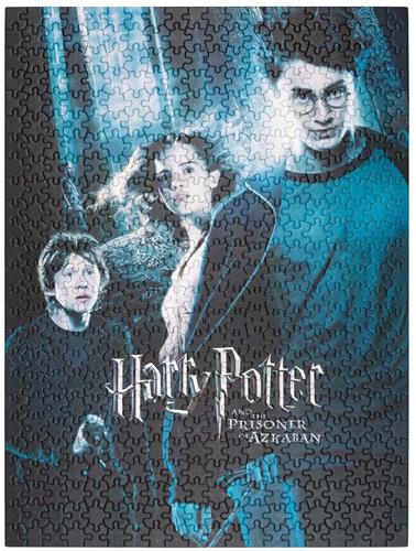 Harry Potter, Puzzel 500 stuks Harry Potter en de Gevangene van Azkaban met Cilindrische Doos, Noir / Bleu