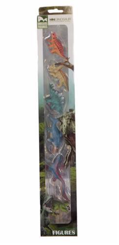 PIA Soft Toys - Mini dinosaurus set 6 ass. - 4-8 cm