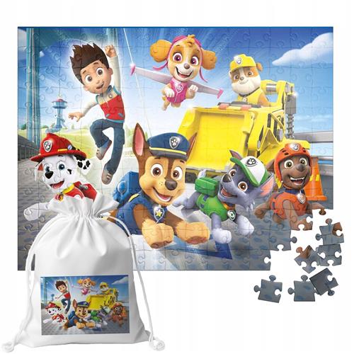 Paw Patrol Puzzel 110 Stukjes met Katoenen Zakje - Verschillende Ontwerpen
