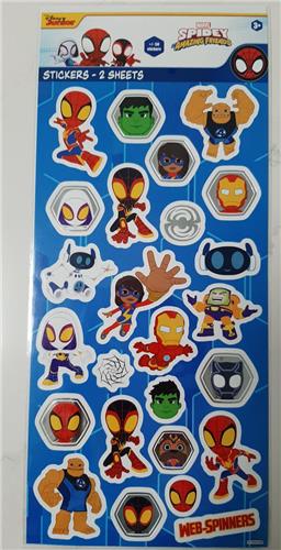 2x stickervel Spidey and Amazing Friends - Marvel - Disney Junior - 3+ - stickers