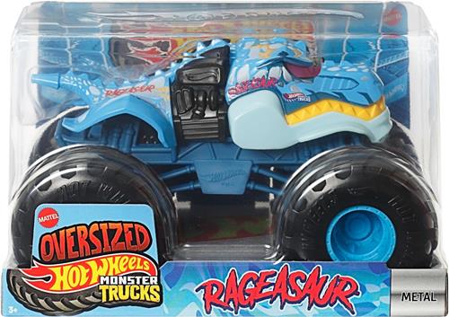 Hot Wheels Monster Trucks Oversized RAGEASAUR Vehicle, Monstertruck, 3 jaar, Metaal, Meerkleurig