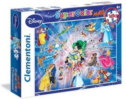 Clementoni Super Color 104 Disney puzzel