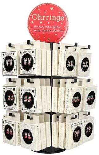 Depesche kerst oorbellen speelgoed set met molen en top - feestelijk cadeau.