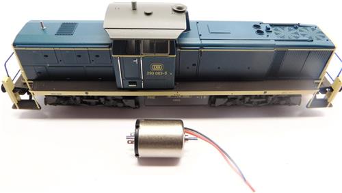 micromotor HMT001 motor ombouwset voor Märklin / Trix BR 290 / V 90 (Softdrive-Sinus) Motor Märklin 103045, Trix E230562 (Softdrive-Sinus)