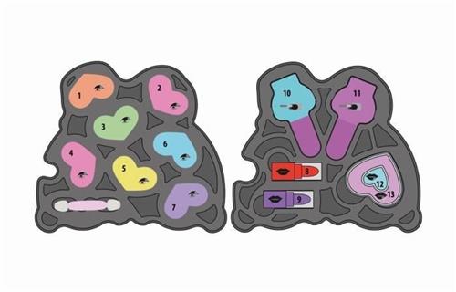 Clementoni - Rainbow Makeup Set - 2 oogschaduwpaletten, lippenstift en nagellak - Vanaf 6 jaar