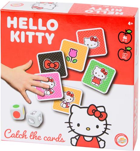 Catch the Cards  Pak de Kaartjes  Hello Kitty editie  bordspel & kaartspel  dobbelspel  2-6 spelers  vanaf 4 jaar  familie & cadeau