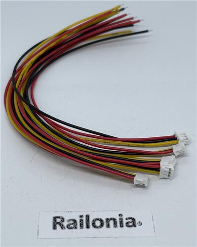 5x aansluitkabel voor wisselaandrijving Märklin Trix (refr. E521760 ) 74490 74491 NIEUW