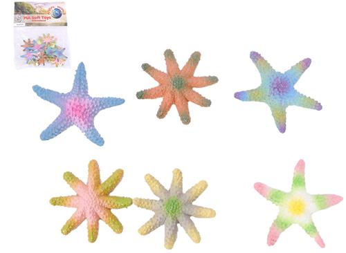 PIA Soft Toys - Speelgoed Zeester in zak - 12 stuks - 4-5cm