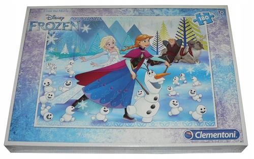 Clementoni puzzel van 180 stukjes - Frozen (Elsa & Anna)