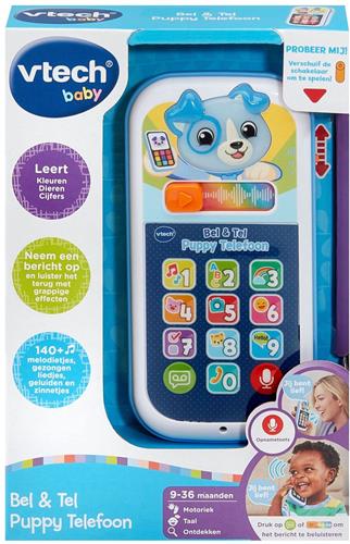 Vtech - Baby Bel en Leer Puppytelefoon - Interactief Speelgoed