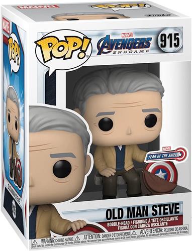 Funko Pop! Marvel: Avengers End Game - Old Man Steve #915 Year of the Shield Amazon Exclusive [Box conditie 7.5/10]