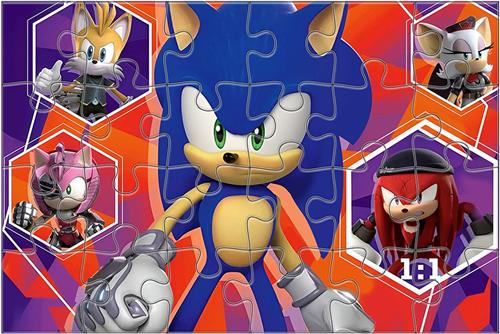 Ravensburger - Sonic puzzel, 24 gigantische vloercollectie, 24 stukjes