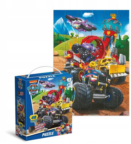 Paw Patrol Reddingswielenpuzzel - 48 stukjes