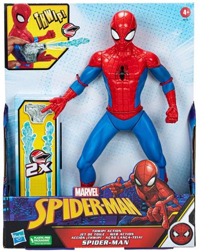 Hasbro Gaming, Marvel Spider-Man gelede Twimp met Mini Web Thrower op Arm, Veelkleurig