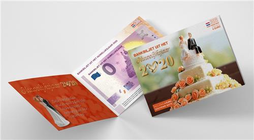 0 Euro biljet 2020 - Bankbiljet uit het huwelijksjaar LIMITED EDITION