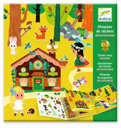 DJECO DJ08956, 4 jaar, Stickerboek Toverbos