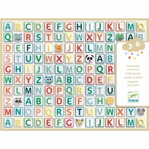 Djeco stickers voor de kleintjes Alphabet Stickers