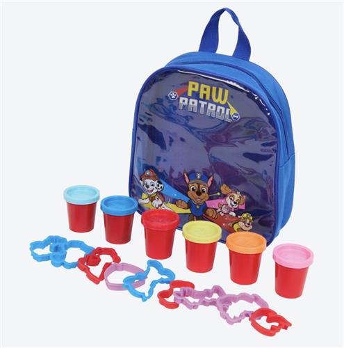 Paw Patrol Luxe Klei Set + Rugtas - Klei Pakket - Speelgoed - Creativiteit - Paw Patrol - Knutselen & Creatief Spelen - Kleien - Play Dough - Inclusief Vormpjes & 6 Kleuren Klei - Luxe Pakket - Hoge Kwaliteit - Cadeau Jongens & Meisjes