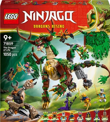 LEGO® NINJAGO® De Draak van het Leven - Speelgoeddraak - Bouwset met 8 Minifiguren - Ninja- en Actiespeelgoed voor Kinderen Vanaf 9 Jaar - Avontuurlijk Verjaardagscadeau - 71859