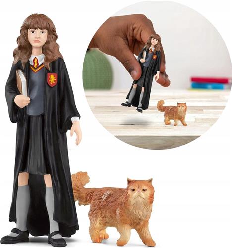 SLH42635 Schleich Harry Potter - Hermione Granger en Crookshanks, figuur voor kinderen 6+