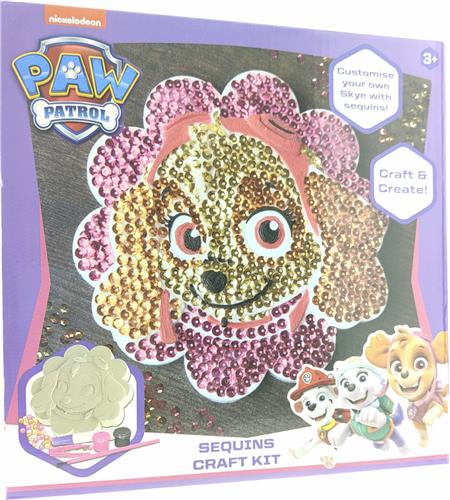 Paw Patrol Sequins Craft Kit - 3+