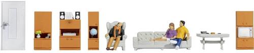 NOCH 16286 H0 Themaset woonkamer figuren Kant-en-klaar model