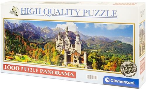 Clementoni puzzel Panorama Neuschwanstein 1000 stukjes 98x33cm