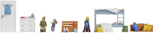 NOCH 16288 H0 Themaset kinderkamer figuren Kant-en-klaar model