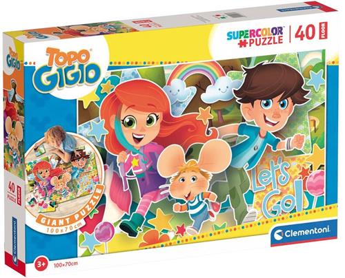 CLEMENTONI TOPO GIGIO VLOERPUZZEL 40 STUKJES (100x70cm)