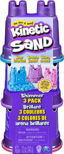 Kinetic Sand Shimmer - Glitterzand - 3 kleuren - 340 g origineel Kinetic Sand - Sensorisch speelgoed