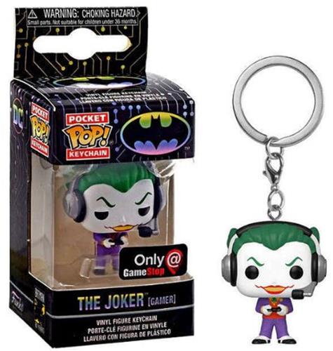 Funko Pocket Pop! Keychain - Batman - The Joker (Gamer) GameStop Exclusive