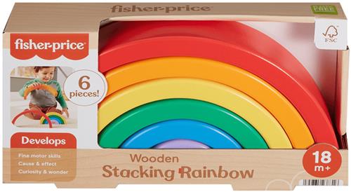 FISHER PRICE EDUCATIONAL TOY WOODEN RAINBOW (#HXT73)