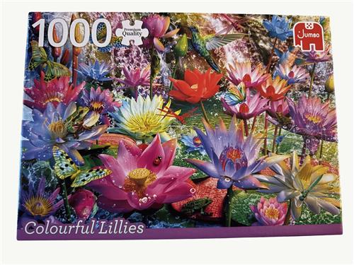 Jumbo Premium Quality Puzzel  Colorful Lilies  1000 Stukjes  Kleurrijke Bloemen  Lelies