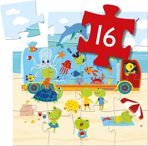 Djeco - Djeco Puzzel Aquarium 16pcs