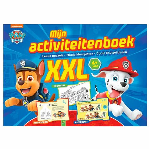 Paw Patrol kleur en activiteiten boek XXL - Blauw / Multicolor - Papier / Karton - 28 pagina's - A4 - Knutselen - DIY - Kleuren - Kleurboek